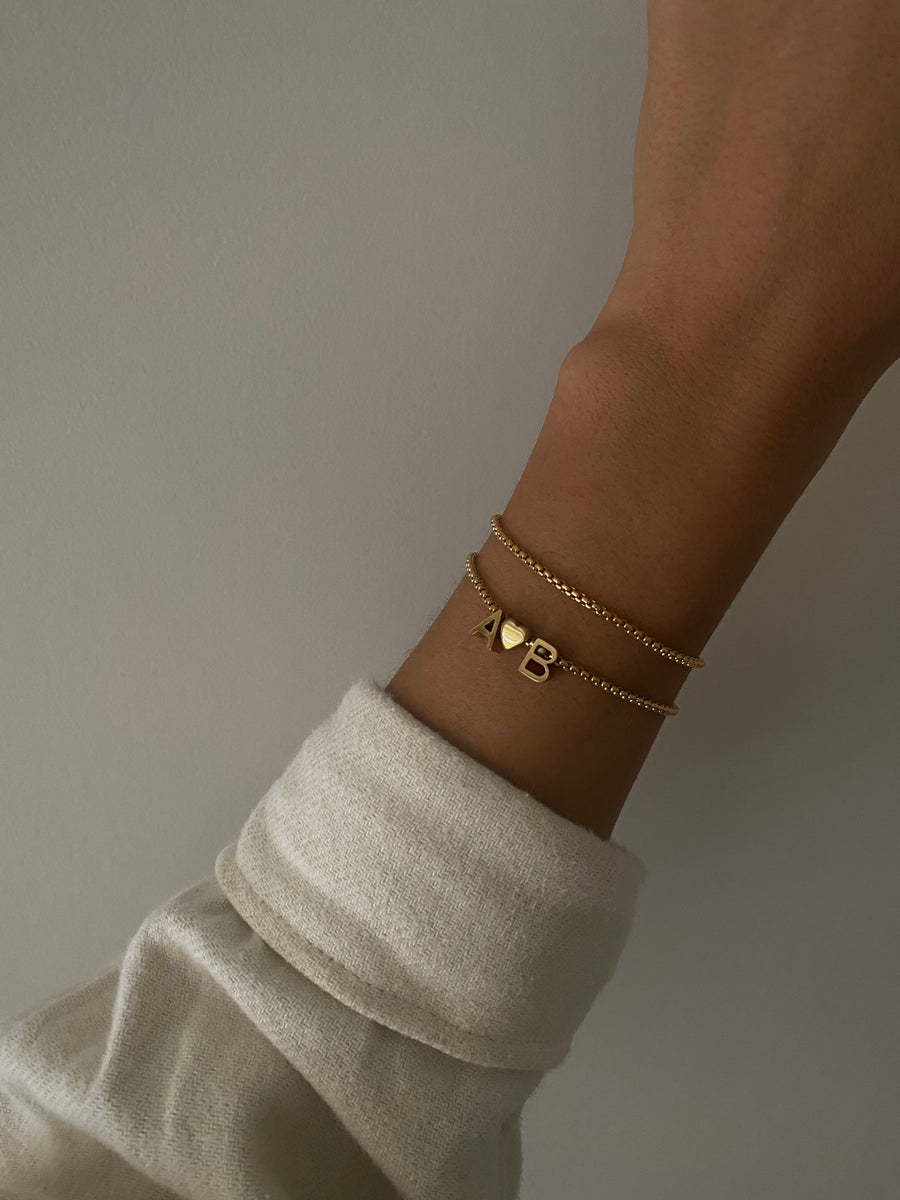 Two initials bracelet