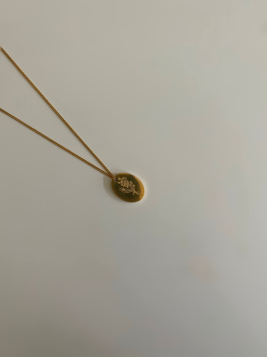 Flower & Initial necklaces