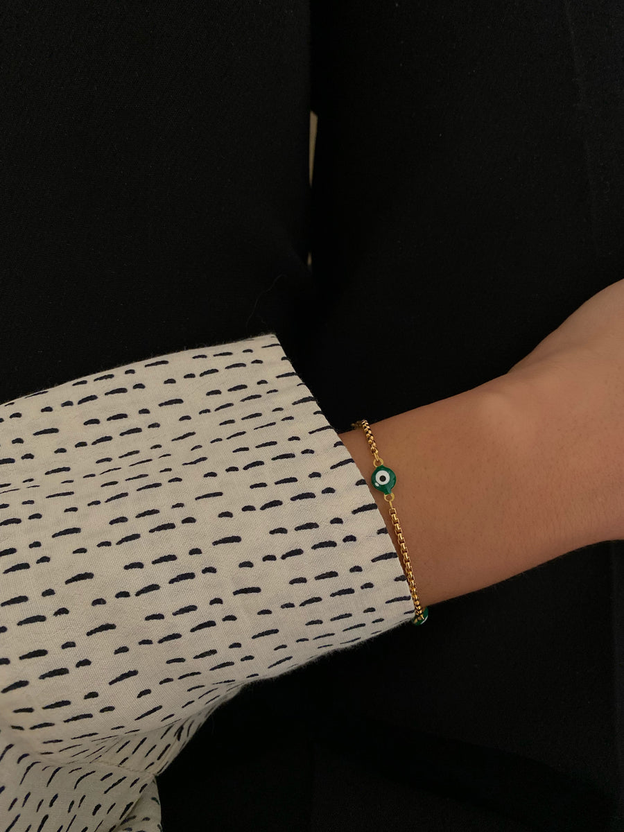Green nazar bracelet